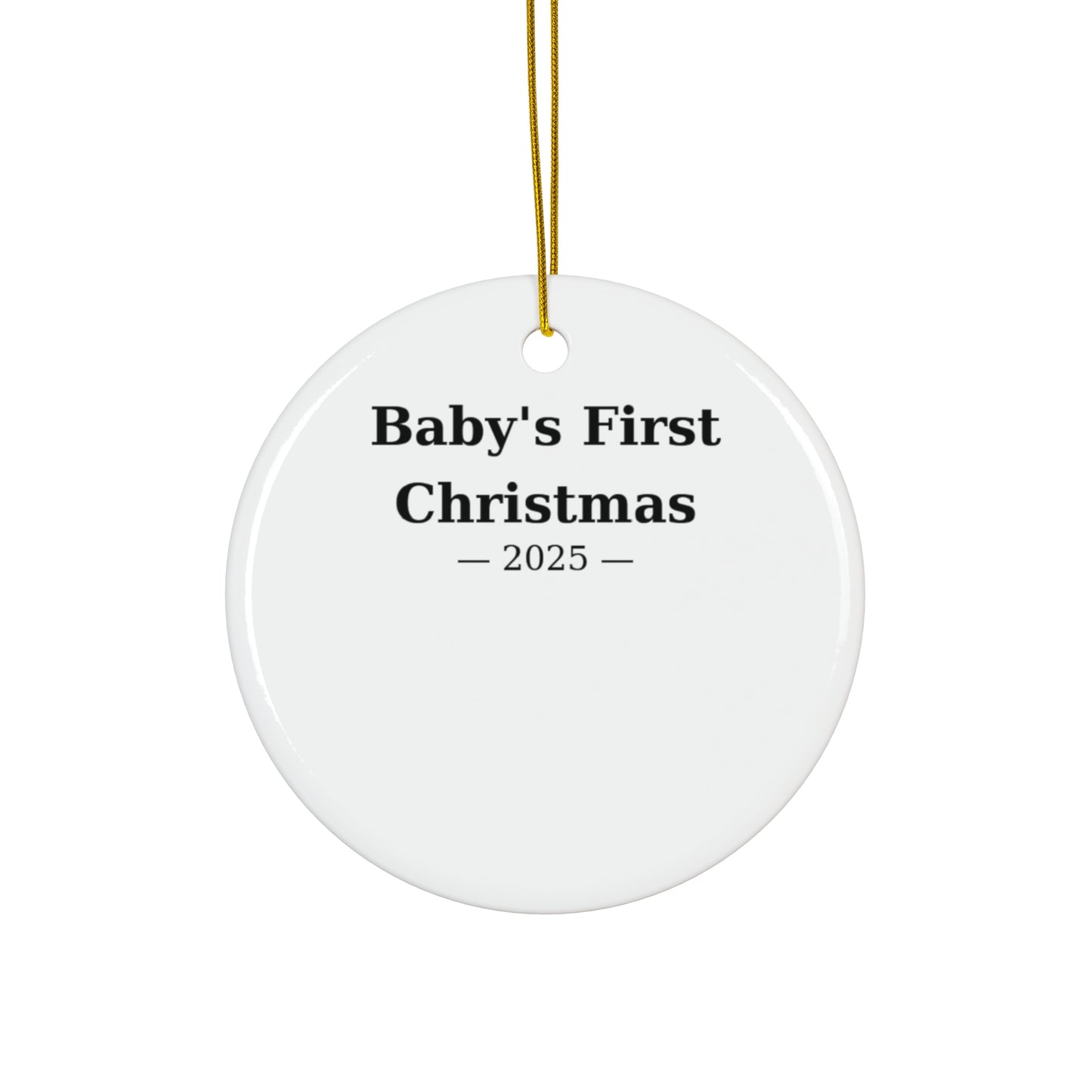 Baby’s First Christmas Ornament — 2025